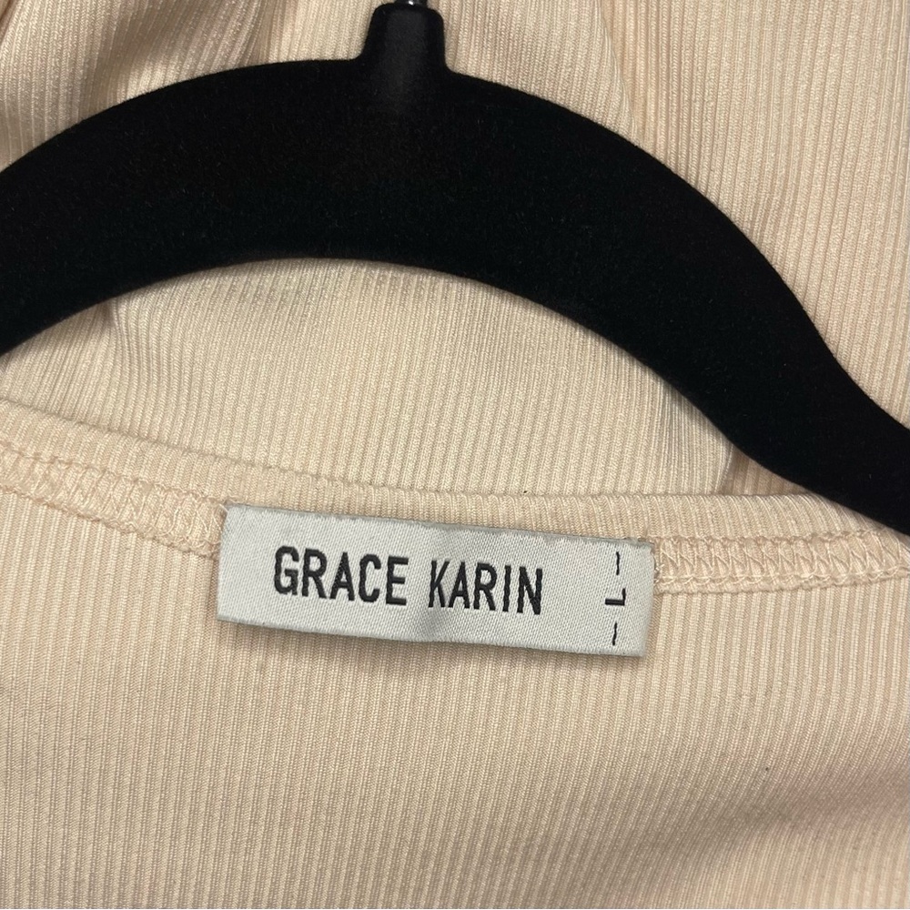 Grace Karin Long Sleeve Duster Length Open Front Pink Cardigan with Pockets - Picture 5 of 7